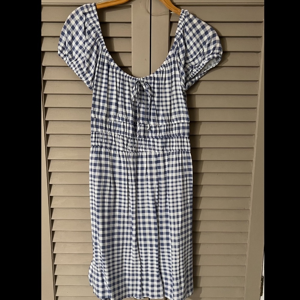 Gingham Stretch Dress NWT